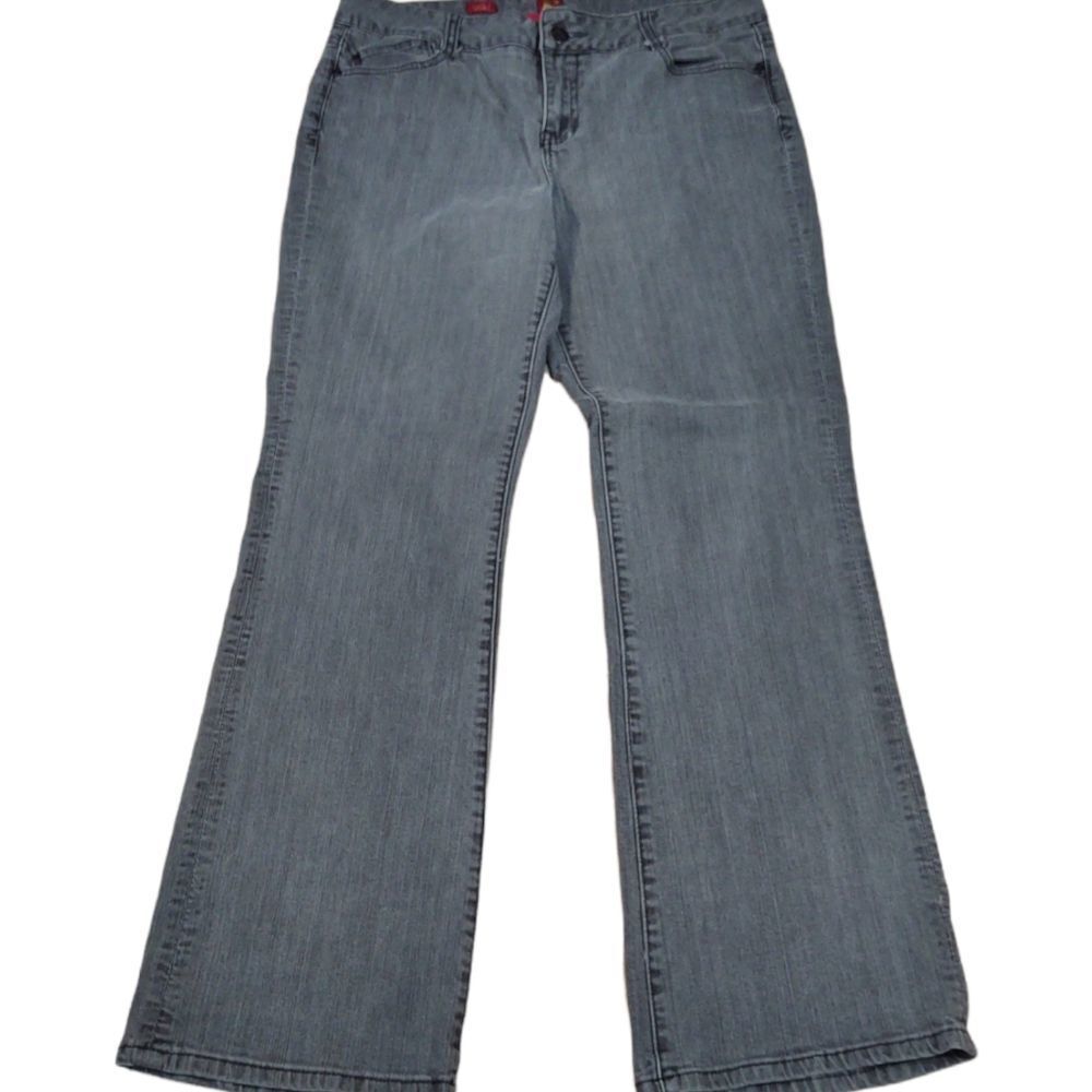 Sasson Faded Gray Boot Cut Jeans 14